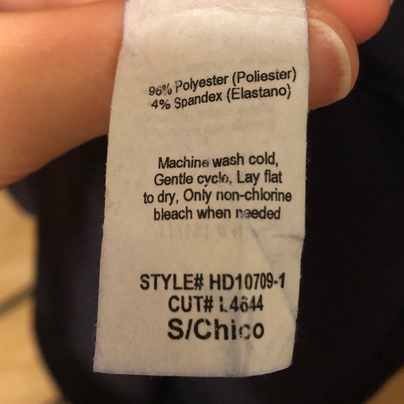 NWOT Sage & Citrus short sleeved navy blue dress - Picture 2 of 4